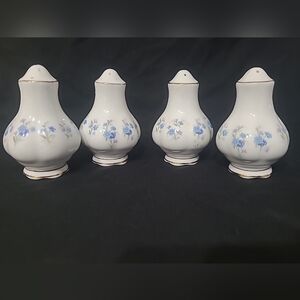 Royal Albert Salt And Pepper Sets  Two Sets Floral Pattern